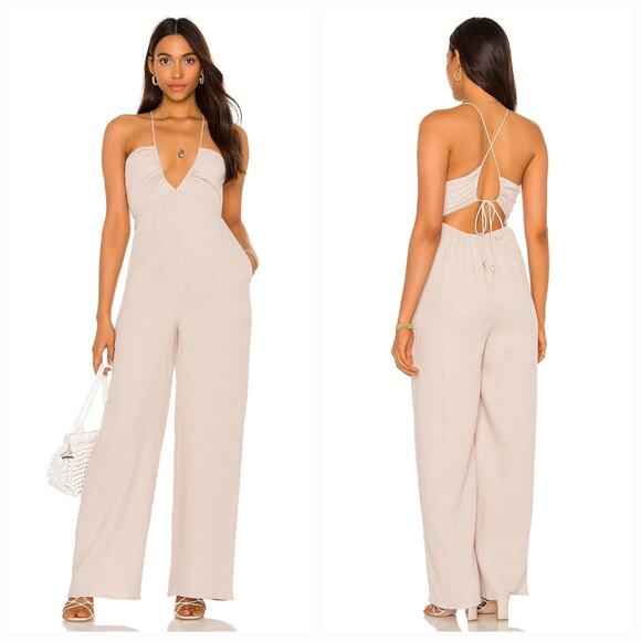 Tularosa Nora Jumpsuit in Hazelnut XXS